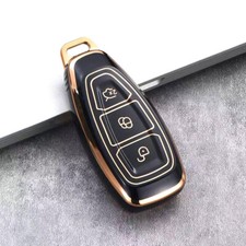 Black Accessories Key Case Fob Cover Fob Shell key For Ford Fiesta Focus Kuga