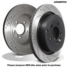 REAR DRILLED GROOVED 350MM