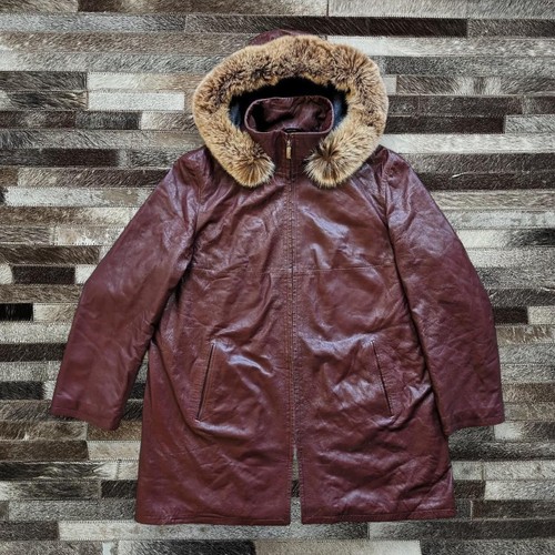 Vintage leather coat with real - vintage,