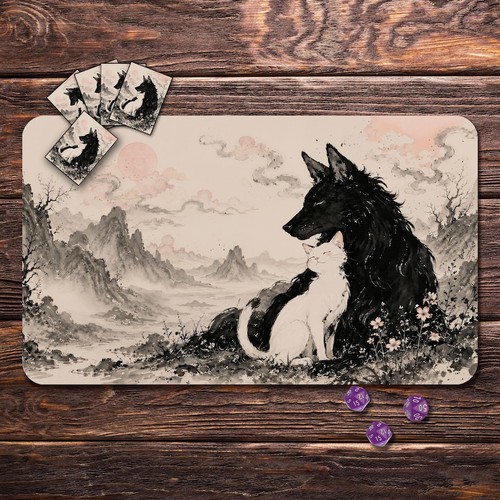 Mtg playmat cat - playmat,