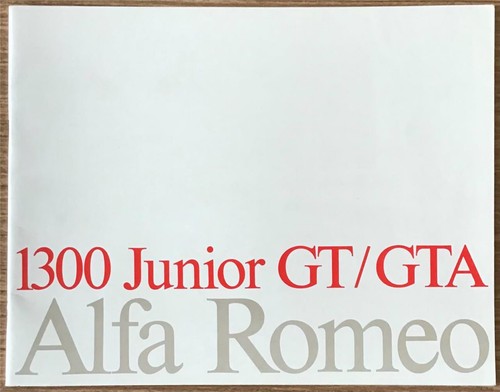 Alfa romeo 1300 junior - romeo, gt/gta