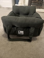 Funny Fuzzy Car Seat Pet Travel Safety with Storage Pockets Size M - Small breed