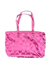 Coach Pink Satin Weekender
