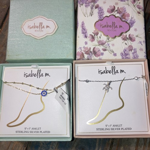 Isabella anklets silver - m,