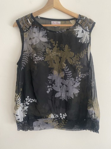 Matalan sheer style floral - sheer, top