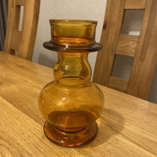 Vintage riihimaki amber glass - riihimaki,