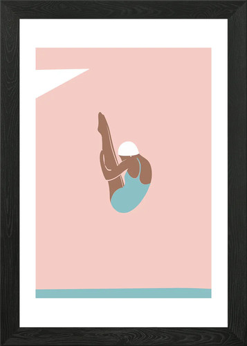 Swimming poster set framed - swimming,