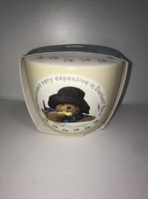 Paddington Bear Ceramic Money Box Spode 2011 Rubber Stopper New Portmeirion