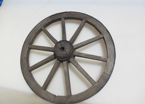 Antique wooden wagon wheel - antique,