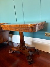 antique folding card table
