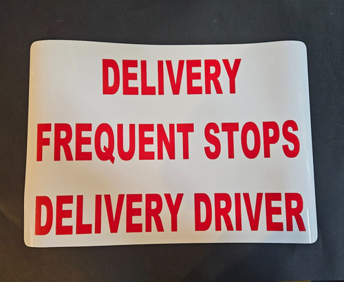 Magnetic delivery driver - delivery, sign