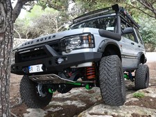 Land Rover Discovery D2 Steel Front Winch Bumper with LED Lights Daytime DRL