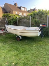 12 Foot Rowing Boat With 7ft Oars And Anchor 