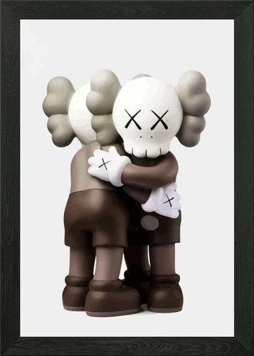 Kaws figure framed wall - framed,