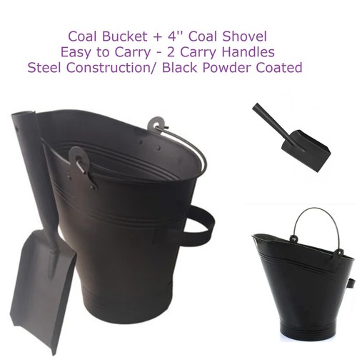 Fireplace metal coal - metal, bucket