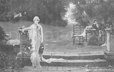 "A Passing Cloud" Marcus Stone R.A. VTG Artistic Postcard