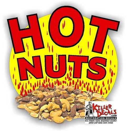 Hot nuts decal - 5.25", for