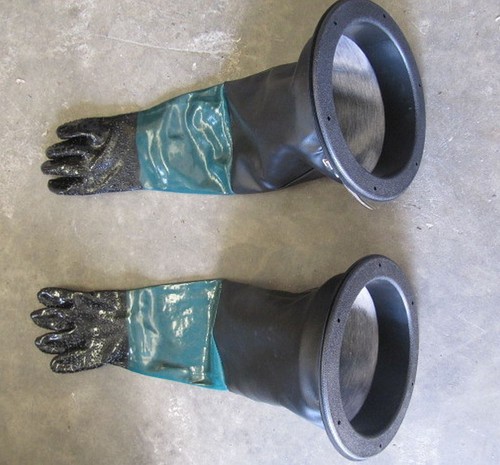 Gloves and round - round, holders