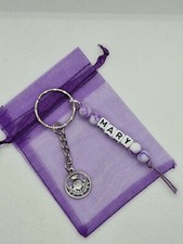 Personalised thistle Keyring