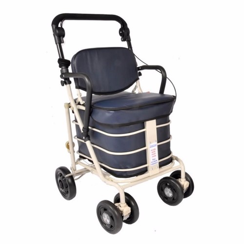 Shopping trolley with seat - shopping,