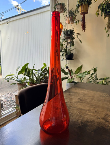 Blenko 5616 vase tangerine - blenko,