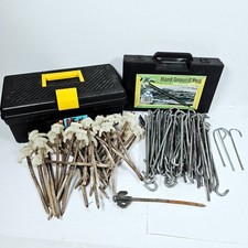 Tent Awning Pegs Used Metal Hard Ground Pegs Bundle Well Used Some Damaged
