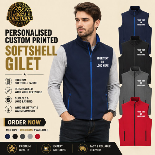 Personalised softshell gilet - personalised,