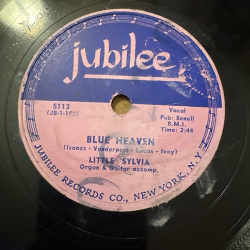 Jubilee rpm little sylvia - jubilee,