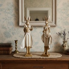 Resin Bunny Figurine Artwork