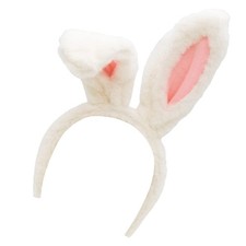 White and Pink Bunny Headband
