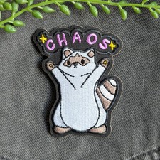 Raccoon Chaos Embroidered