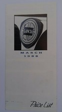 Lancia Price List 1988:Thema 8.32 by Ferrari,Thema,Prisma,Delta HF Integrale,Y10