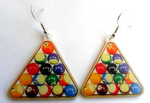Unusual pool balls triangle - pool, in
