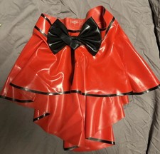 Libidex Latex Peplum Skirt Red