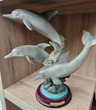 Dolphin Trio Leaping Resin