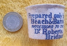 Dr Roberts Bridport Beach & Barnicott Poor Men's Friend Antique Ointment Pot