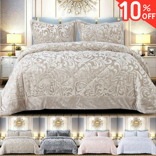 Piece velvet bedspread - 3,
