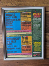 V2000 Festival Line-Up Weston/Hylands Park Framed Original NME Page Ideal Gift