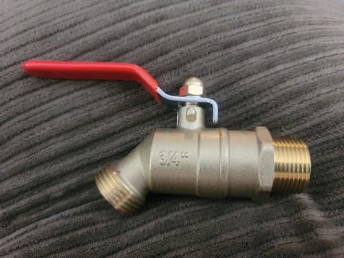 Red handle npt male - 3/4",