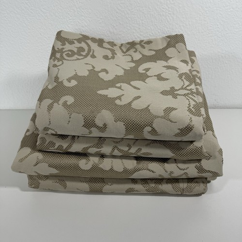 Beige damask textured fabric - beige,