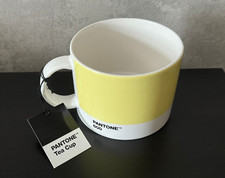 RARE NEW Official Pantone Fine China LARGE Tea Cup Mug  600 Light Pastel Yellow