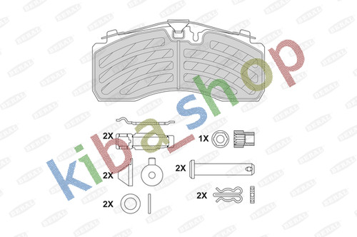 Brake pads set rear knorr - rear,