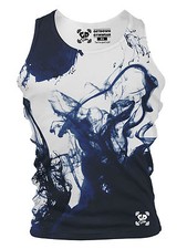 Navy Smoke Tank Gym Vest Men