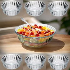 7Pc Salad Glass Bowl Set Fruit