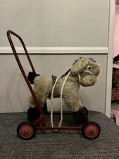 Vintage Push Along Donkey From
