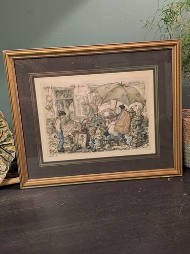 Vintage anton pieck framed - vintage,