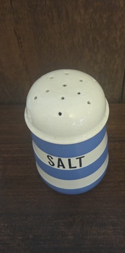 Green cornishware salt - cornishware,