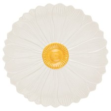 2X White Daisy Serve Plate