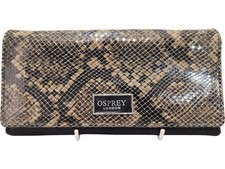 Osprey London Snake Print Leather Wallet for Women