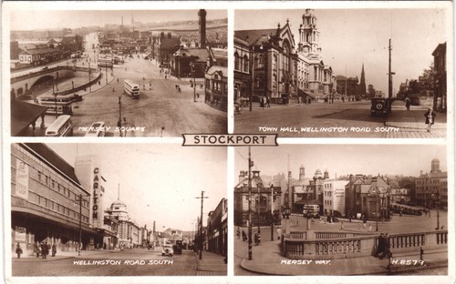 Stockport multiview postcard - multiview,